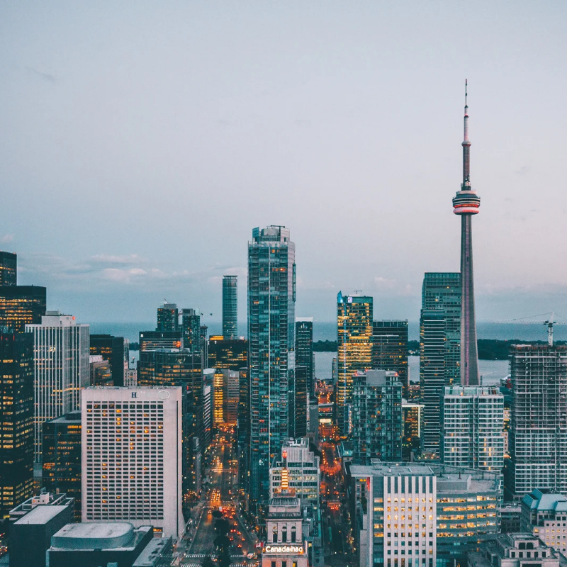 Stock image of Canada skyscraper.
